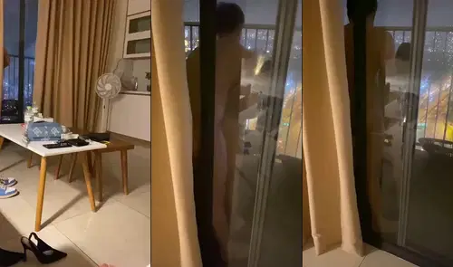 Poster of Thằng bạn đưa con ghệ ra ban công chung cư chịch rên to cả chung cư đều nghe được